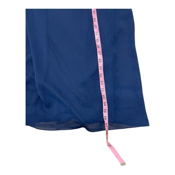 David’s Bridal Bridesmaid Navy Blue Beaded Straps Formal Maxi Dress Sz XXL - Picture 4 of 9